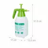 Frasco pulverizador de pressão RELAXDAYS, 1,5 L, branco/verde