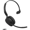 Jabra Evolve3 65 MS Mono Link 390a Auscultadores On-Ear Bluetooth, preto