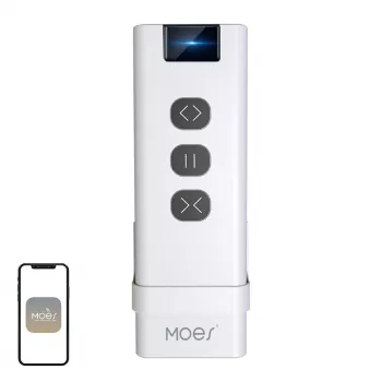 Interruptor de cena sem fios MOES YK2169 ZigBee 3.0, 4 vias, 12 cenas, a pilhas, Branco