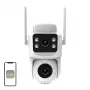 Câmara IP Wi-Fi com lente dupla 8MP MOES WCM-Q29