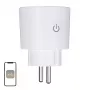 Tomada inteligente MOES MWP-EU16M-WH-MS com medição de energia, 16A, Wi-Fi, Branco