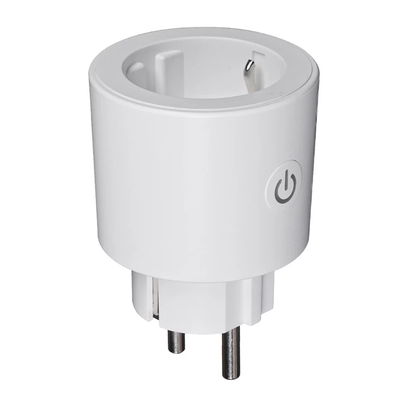 Tomada inteligente MOES MWP-EU16M-WH-MS com medição de energia, 16A, Wi-Fi, Branco
