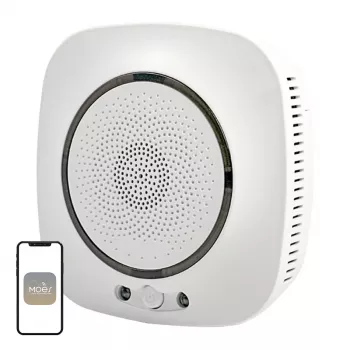 Detetor de gás Wi-Fi MOES WSS-S-GL