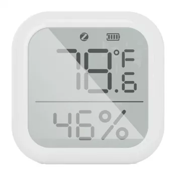 Sensor de temperatura e humidade ZigBee com LCD MOES ZSS-KB-TH-LF-C