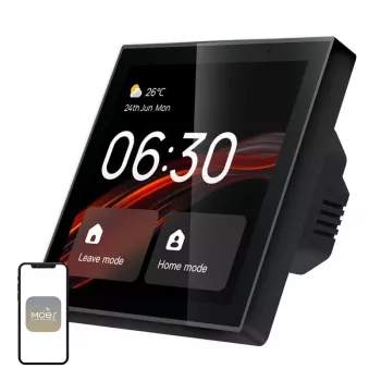 Painel de controlo Wi-Fi/ZigBee MOES CCP-TY-LN com ecrã LCD de 4