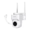 MOES WCM-B66 câmara IP exterior WLAN 3MP com reconhecimento de pessoas por IA, visão noturna a cores, rotação/inclinação, áudio bidirecional, resistente às intempéries IP66