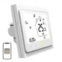 Termostato inteligente Wi-Fi LCD MOES BHT-002 para aquecimento a água, ecrã tátil, controlo por app e voz, branco