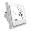 Termostato inteligente Wi-Fi LCD MOES BHT-002 para aquecimento a água, ecrã tátil, controlo por app e voz, branco
