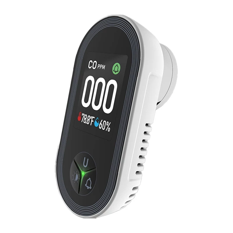 MOES S02-CO Detetor de monóxido de carbono, Zigbee 3.0, ecrã LCD, alarme 85dB