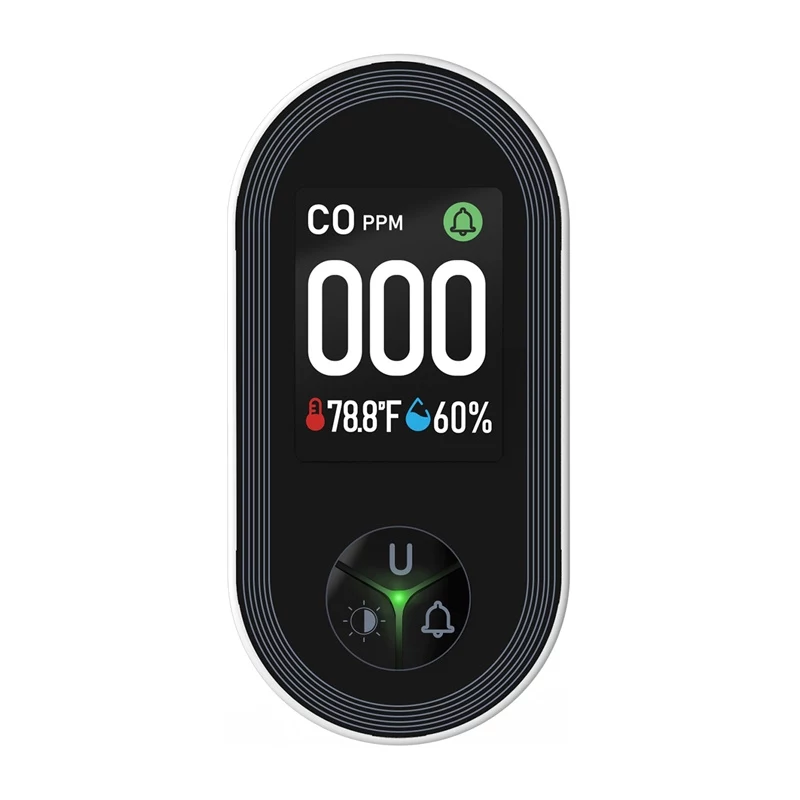 MOES S02-CO Detetor de monóxido de carbono, Zigbee 3.0, ecrã LCD, alarme 85dB