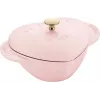 Staub Special Cocotte Assadeira em ferro fundido em forma de coração 1,75 L rosa