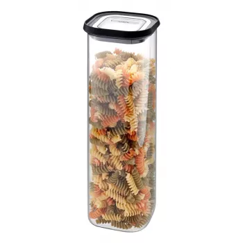 GEFU PANTRY Recipiente retangular 2,5 L preto, transparente 1 unid.