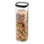 GEFU PANTRY Recipiente retangular 2,5 L preto, transparente 1 unid.