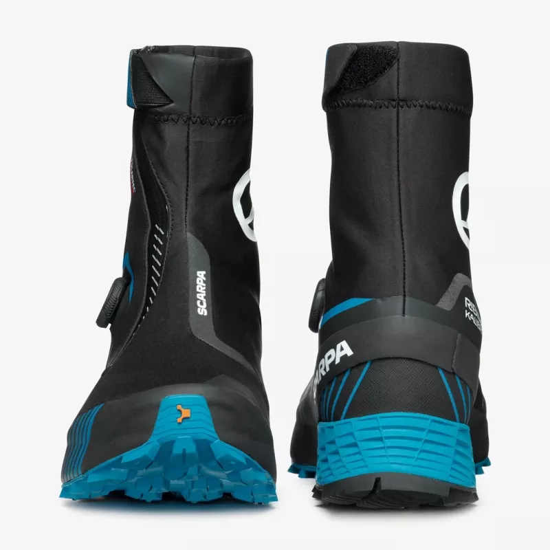 Scarpa Ribelle Run Kalibra G Sapatos de trail running para homem, BOA Fit, GORE-TEX, preto/Azure, EU 45