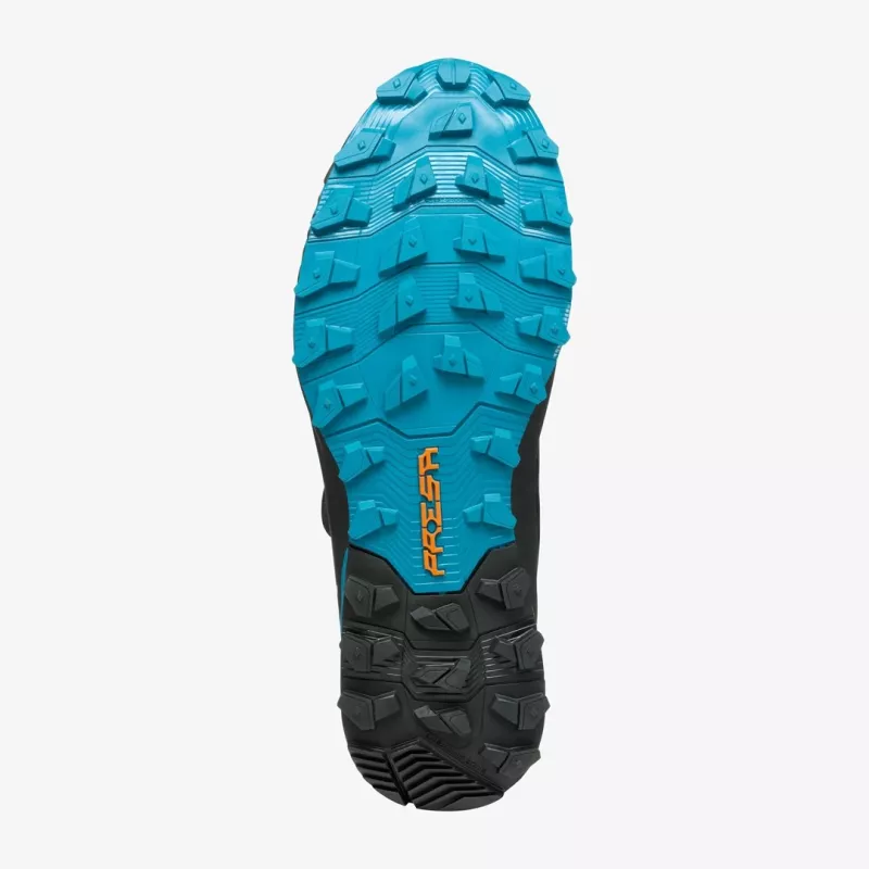 Scarpa Ribelle Run Kalibra G Sapatos de trail running para homem, BOA Fit, GORE-TEX, preto/Azure, EU 45