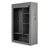 RAYEN Guarda-roupa têxtil 105 x 45 x 161 cm cinzento