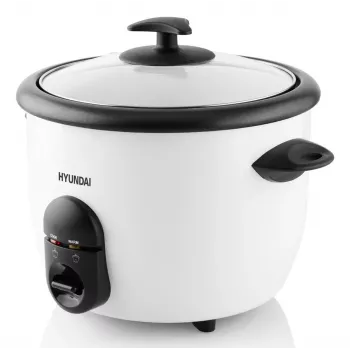 Hyundai HY-RC150 Panela de arroz 1,5L 500W aço inoxidável panela interior antiaderente com função de manutenção de calor