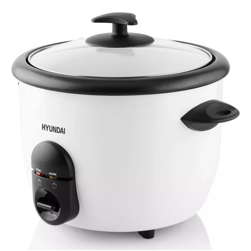 Hyundai HY-RC150 Panela de arroz 1,5L 500W aço inoxidável panela interior antiaderente com função de manutenção de calor