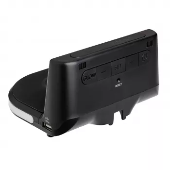 TFA Dostmann 60.2028.01 despertador digital com base de carregamento para carregamento sem fios CHARGE