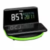 TFA Dostmann 60.2028.01 despertador digital com base de carregamento para carregamento sem fios CHARGE