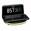 TFA Dostmann 60.2028.01 despertador digital com base de carregamento para carregamento sem fios CHARGE