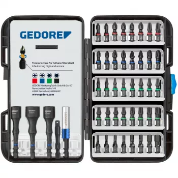 GEDORE conjunto de bits 666-045, 45 peças (3459519)