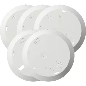 Gira 845000 conjunto de placas de montagem para detetor de fumo Q-Label, 5 unid., branco