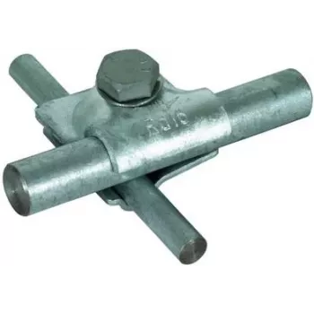 DEHN MV abraçadeira 392050 St/tZn conector universal em cruz e paralelo