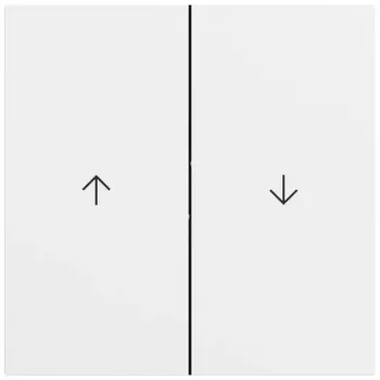 GIRA 329472 tecla 2 módulos símbolos de seta System 70 branco puro brilhante