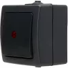 HEINRICH KOPP Nautic antracite interruptor de tecla de superfície 1 polo IP44 566615003