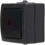 HEINRICH KOPP Nautic antracite interruptor de tecla de superfície 1 polo IP44 566615003