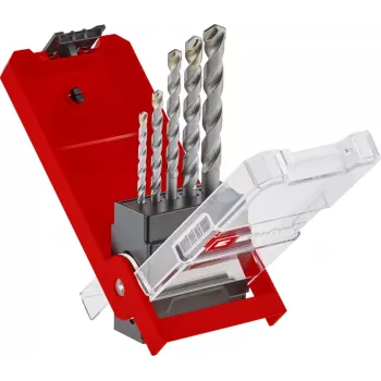 Einhell 38050 conjunto de brocas para pedra com ponta de metal duro, 5 peças (4-10 mm)