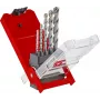 Einhell 38050 conjunto de brocas para pedra com ponta de metal duro, 5 peças (4-10 mm)