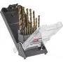 Einhell 249013 conjunto de brocas helicoidais HSS-Co para metal, 13 peças, 1,5-6,5 mm, liga de cobalto, DIN 338, afiação de ponta