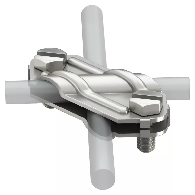 OBO BETTERMANN conector em cruz 250 V4A 8-10mm aço inoxidável proteção contra raios 5312925