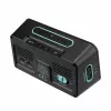 TFA Dostmann 60.2562.01.GB despertador radiofónico preto azul-claro