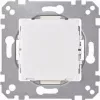 Merten System M Tampa de interruptor de tecla, branco polar, brilhante, 1 módulo, símbolo de luz 587093