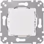 Merten System M Tampa de interruptor de tecla, branco polar, brilhante, 1 módulo, símbolo de luz 587093