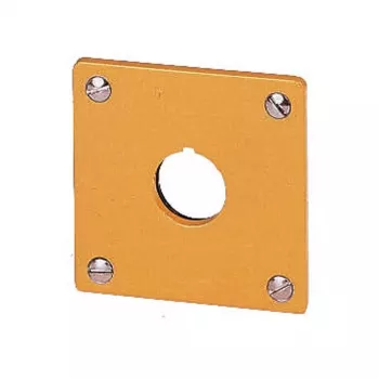 Eaton M22-EY1 Placa de montagem, amarelo, alumínio, IP65, 72 x 72 mm 216542