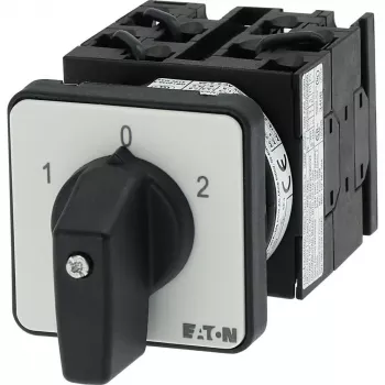 Eaton T0-4-8441/E interruptor de came LIGAR-DESLIGAR de 3 polos, 20A, 690V, IP65, preto/branco 043595