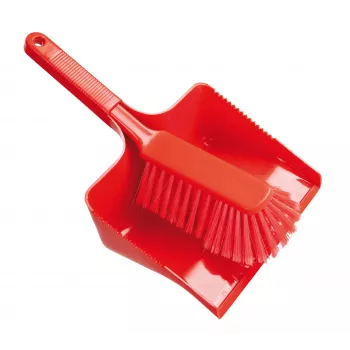 Haug Bürsten conjunto de pá e vassoura de mão vermelho plástico 35 cm de largura (FC88921)