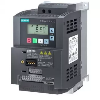 Siemens SINAMICS G120C Conversor compacto 1,1 kW com filtro integrado, 3 AC 380-480 V, IP20, FSAA 6SL32105BB211BV1