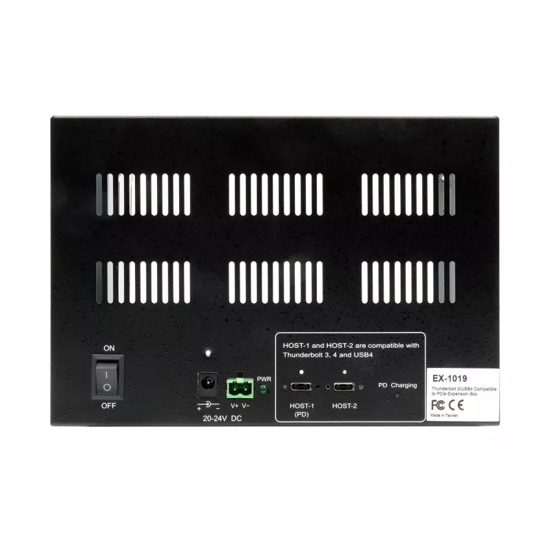 EXSYS Thunderbolt 3 / USB 4 Caixa de expansão para 3x PCIe para placas curtas (EX-1019)