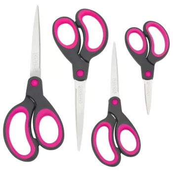 Rapesco Conjunto de tesouras Soft Grip, 4 peças (1575)
