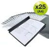 Pasta de arquivo Rapesco ECO A4 Preto (pack de 25) - 1815