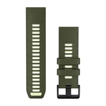 Garmin QuickFit 26 mm bracelete de silicone para relógios - Olive Drab / Lemon 010-14508-01