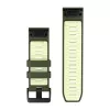 Garmin QuickFit 26 mm bracelete de silicone para relógios - Olive Drab / Lemon 010-14508-01