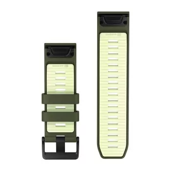 Garmin QuickFit 26 mm bracelete de silicone para relógios - Olive Drab / Lemon 010-14508-01