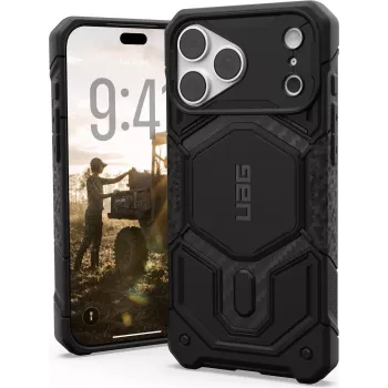 UAG Urban Armor Gear Monarch Pro MagSafe capa para Apple iPhone 18 Pro Max/17 Pro Max, Carbon Fiber 114568114242