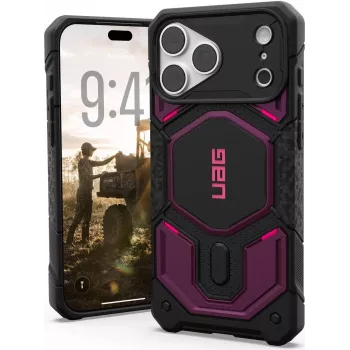 UAG Urban Armor Gear Monarch Pro MagSafe capa | Limited SYNTH Collection | Apple iPhone 18 Pro Max/17 Pro Max | Deep Purple (roxo) | 114568114I4I